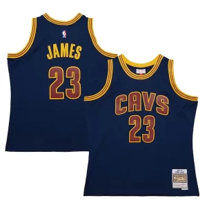 Sofisticato Fantastico LeBron James Cleveland Cavaliers 2015/16 Hardwood Classics Swingman Jersey Navy