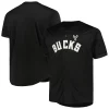 Sofisticato Milwaukee Bucks Profile Big & Tall Pop Jersey Black