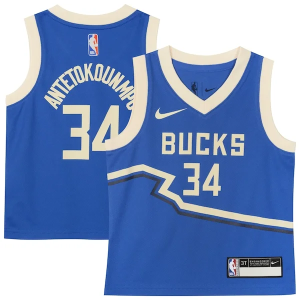Elegante Giannis Antetokounmpo Milwaukee Bucks Nike Toddler 2024/25 Swingman Player Jersey City Edition Royal
