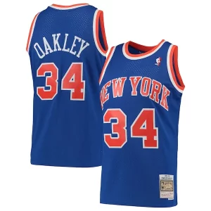 Sofisticato Raffinato Bellissimo Charles Oakley New York Knicks Hardwood Classics Swingman Jersey Blue