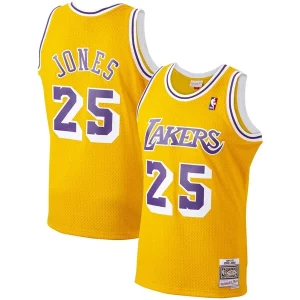 Sofisticato Resistente Ed Jones Los Angeles Lakers 1994/95 Hardwood Classics Swingman Jersey Gold
