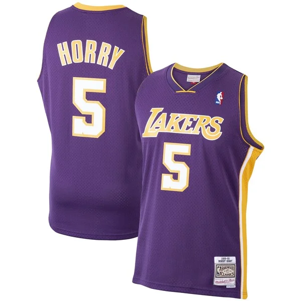 Sofisticato Robert Horry Los Angeles Lakers 1999/00 Hardwood Classics Swingman Jersey Purple