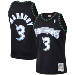 Sofisticato Stephon Marbury Minnesota Timberwolves 1997/98 Hardwood Classics Swingman Jersey Black
