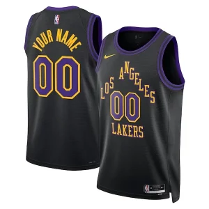 Sofisticato Trendy Magnifico Los Angeles Lakers Nike Unisex 2023/24 Custom Swingman Jersey Black City Edition