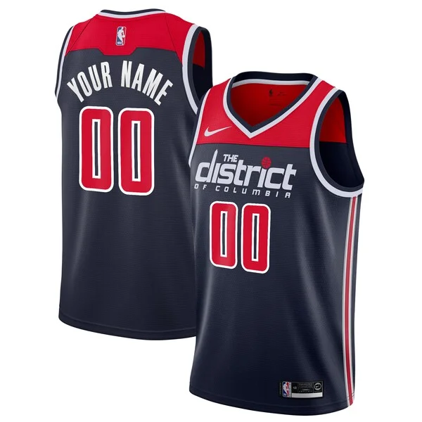 Splendido Attraente Meraviglioso Washington Wizards Nike 2019/20 Custom Swingman Jersey Navy Statement Edition