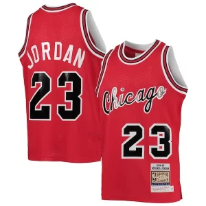 Splendido Bellissimo Youth Chicago Bulls Michael Jordan Red 1984/85 Hardwood Classics Authentic Jersey