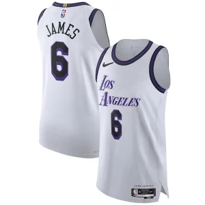 Splendido Carino Attraente LeBron James Los Angeles Lakers Nike 2022/23 Authentic Jersey City Edition White