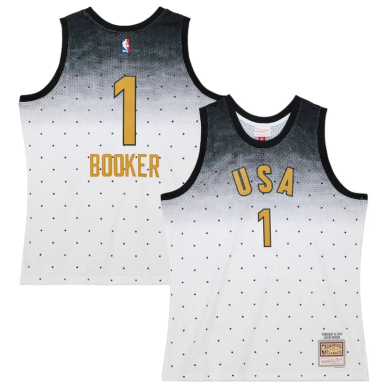 Splendido Classico Devin Booker Team USA 2016 Hardwood Classics Rising Stars Swingman Jersey White
