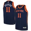 Splendido Classico Lussuoso Jalen Brunson New York Knicks Jordan Brand Youth Swingman Jersey Statement Edition Navy