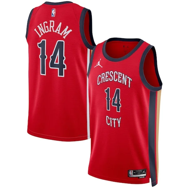Splendido Cool Brandon Ingram New Orleans Pelicans Jordan Brand Unisex Swingman Jersey Statement Edition Red