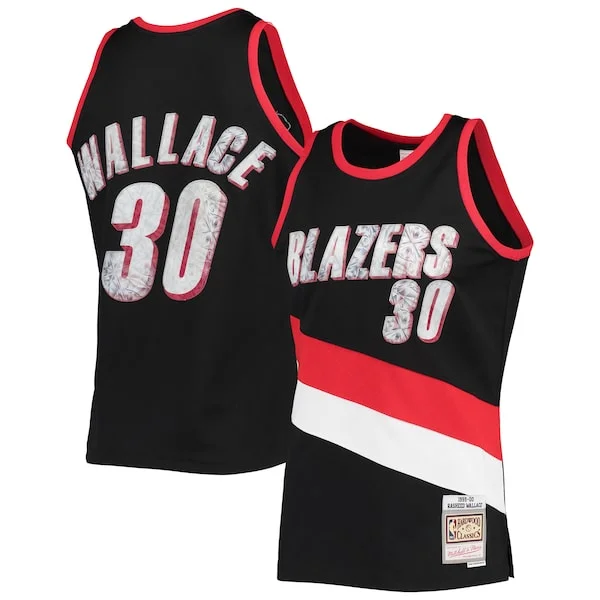 Splendido Duraturo Fascinante Rasheed Wallace Portland Trail Blazers 1999/00 Hardwood Classics NBA 75th Anniversary Diamond Swingman Jersey Black