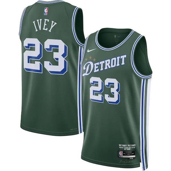 Splendido Duraturo Jaden Ivey Detroit Pistons Nike 2022/23 Swingman Jersey City Edition Green