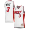 Splendido Dwyane Wade Miami Heat 2001/02 Hardwood Classics Swingman Jersey White
