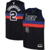 Splendido Gorgeous Prestigioso Cade Cunningham Detroit Pistons Jordan Brand Youth Swingman Jersey Statement Edition Black