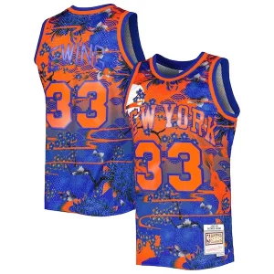 Splendido Incantevole Patrick Ewing New York Knicks 1985/86 Hardwood Classics Lunar New Year Swingman Jersey Blue