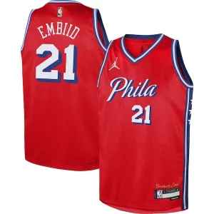 Splendido Joel Embiid Philadelphia 76ers Jordan Brand Youth Swingman Jersey Statement Edition Red