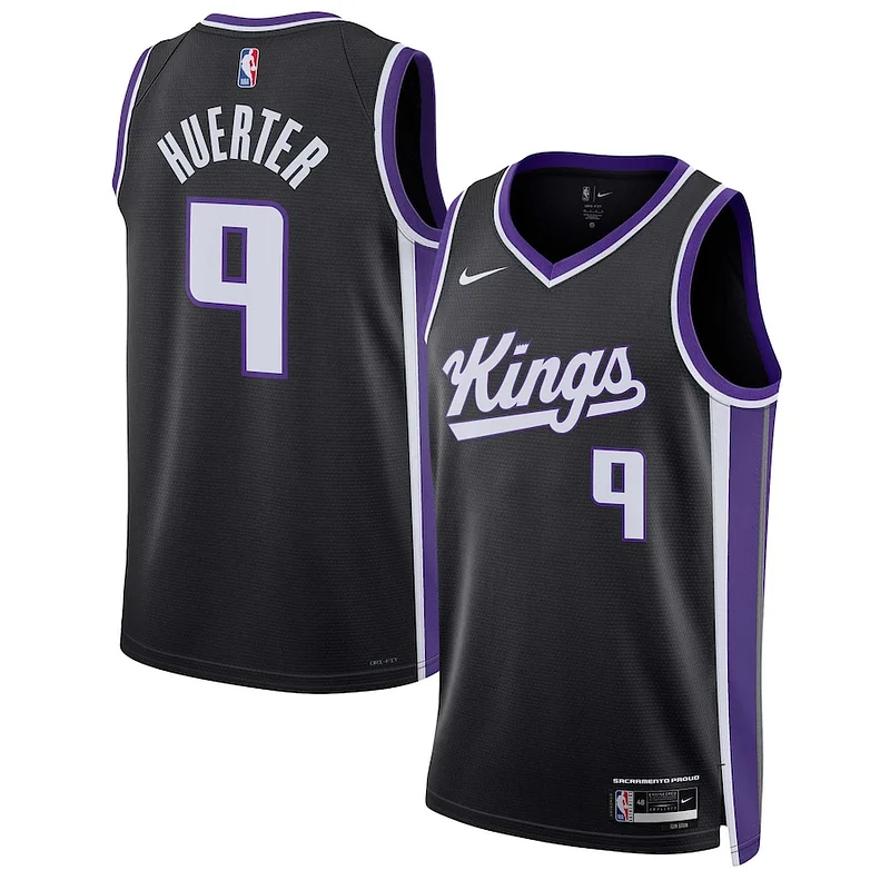 Delizioso Kevin Huerter Sacramento Kings Nike Unisex Swingman Jersey Association Edition Black