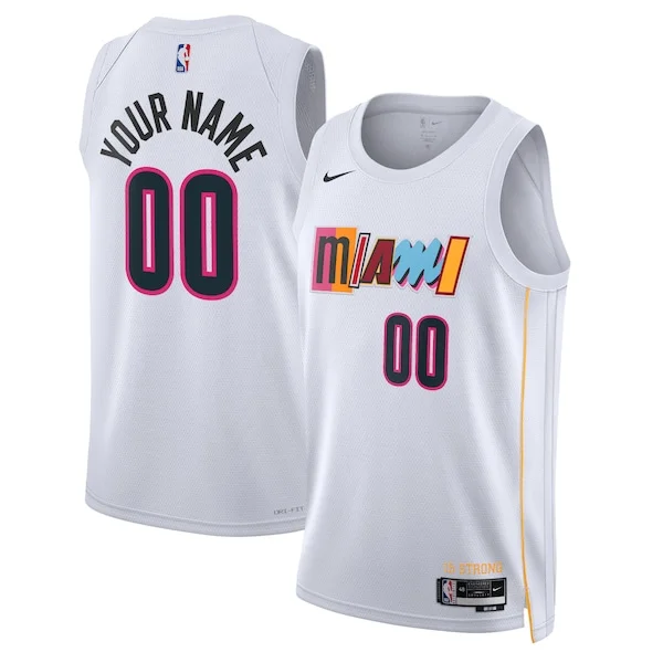 Splendido Miami Heat Nike Unisex 2022/23 Swingman Custom Jersey City Edition White