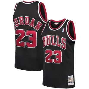 Splendido Michael Jordan Chicago Bulls 1997/98 Hardwood Classics Authentic Jersey Black/Scarlet/White
