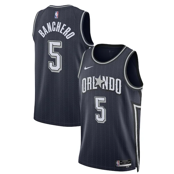 Splendido Paolo Banchero Orlando Magic Nike Unisex 2023/24 Swingman Jersey Navy City Edition