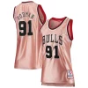 Splendido Sofisticato Dennis Rodman Chicago Bulls Women's 75th Anniversary Rose Gold 1997 Swingman Jersey Pink