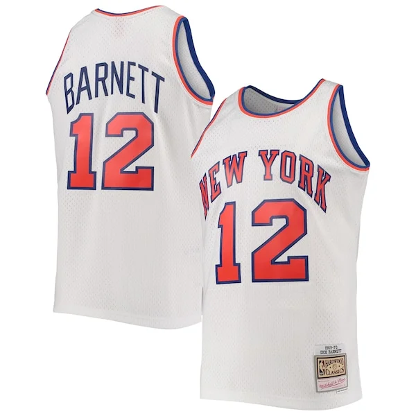 Splendido Versatile Attraente Dick Barnett New York Knicks 1969/70 Hardwood Classics Swingman Jersey White