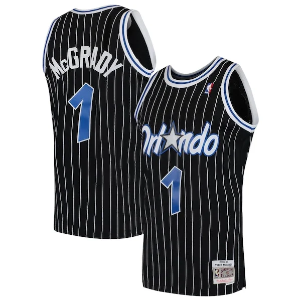 Stupendo Accattivante Tracy McGrady Orlando Magic Hardwood Classics Swingman Jersey Black/Blue