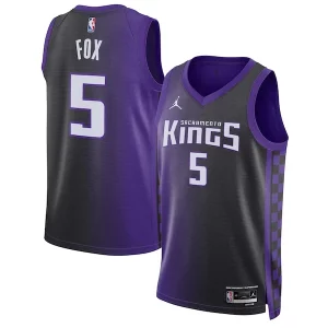 Stupendo Attraente De'Aaron Fox Sacramento Kings Jordan Brand Unisex Swingman Jersey Statement Edition Purple