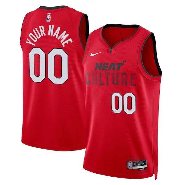 Stupendo Carino Robusto Miami Heat Nike Unisex 2024/25 Custom Swingman Jersey City Edition Red