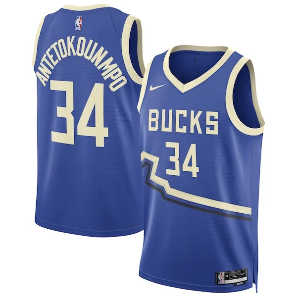 Stupendo Comodo Robusto Giannis Antetokounmpo Milwaukee Bucks Nike Unisex 2024/25 Swingman Player Jersey City Edition Royal
