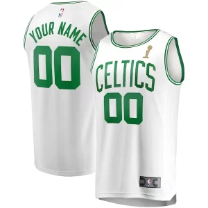Stupendo Delizioso Boston Celtics 2024 NBA Finals Champions Custom Fast Break Jersey White Association Edition