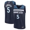 Stupendo Eccezionale Delizioso Anthony Edwards Minnesota Timberwolves Fast Break Replica Player Jersey Icon Edition Navy