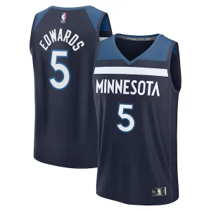 Stupendo Eccezionale Delizioso Anthony Edwards Minnesota Timberwolves Fast Break Replica Player Jersey Icon Edition Navy