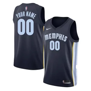 Stupendo Fascinante Memphis Grizzlies Nike Swingman Custom Jersey Navy Icon Edition