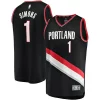 Stupendo Lussuoso Cool Anfernee Simons Portland Trail Blazers Youth Fast Break Player Jersey Icon Edition Black