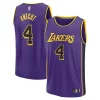 Stupendo Lussuoso Dalton Knecht Los Angeles Lakers Fast Break Replica Player Jersey Statement Edition Purple