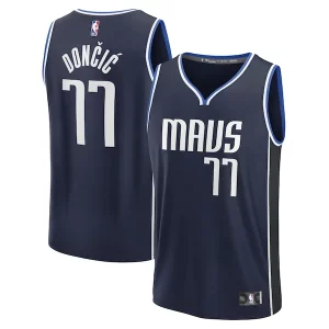 Stupendo Meraviglioso Delizioso Luka Dončić Dallas Mavericks Men's Fast Break Player Jersey Statement Edition Navy