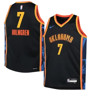 Stupendo Meraviglioso Fantastico Chet Holmgren Oklahoma City Thunder Nike Youth 2024/25 Swingman Player Jersey City Edition Black