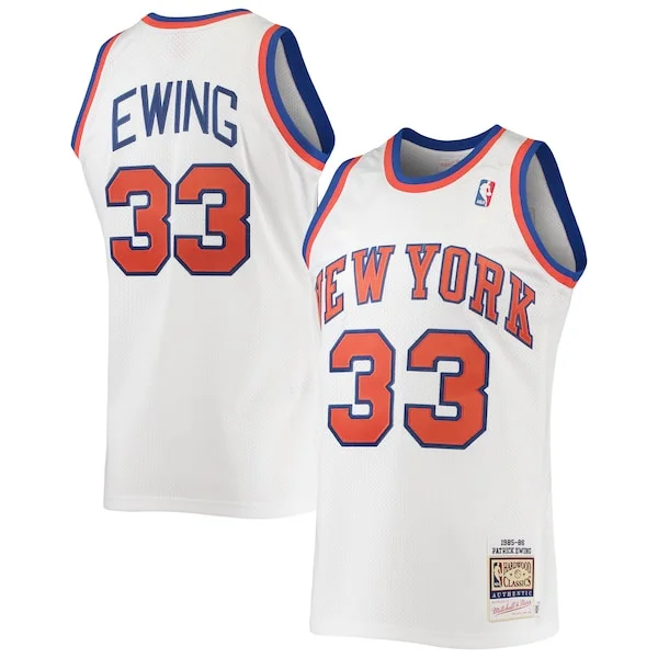 Stupendo Meraviglioso Patrick Ewing New York Knicks 1985/86 Hardwood Classics Authentic Jersey White