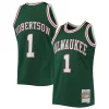 Stupendo Oscar Robertson Milwaukee Bucks 1996/97 Hardwood Classics NBA 75th Anniversary Diamond Swingman Jersey Green