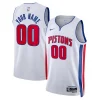 Stupendo Prestigioso Detroit Pistons Nike Unisex Swingman Custom Jersey White Association Edition