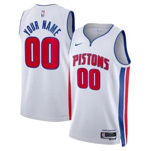Stupendo Prestigioso Detroit Pistons Nike Unisex Swingman Custom Jersey White Association Edition