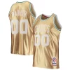 Stupendo Robert Parish Boston Celtics 75th Anniversary 1985/86 Hardwood Classics Swingman Jersey Gold