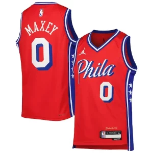 Stupendo Robusto Incantevole Tyrese Maxey Philadelphia 76ers Jordan Brand Youth Swingman Jersey Statement Edition Red