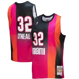 Stupendo Shaquille O'Neal Miami Heat 2005/06 Hardwood Classics Fadeaway Swingman Player Jersey Pink/Black