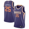 Stupendo Sofisticato Magnifico Mikal Bridges Phoenix Suns Nike Youth Swingman Jersey Icon Edition Purple/White