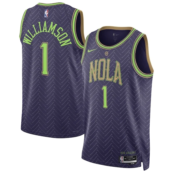 Stupendo Versatile Zion Williamson New Orleans Pelicans Nike Unisex 2024/25 Swingman Player Jersey City Edition Purple