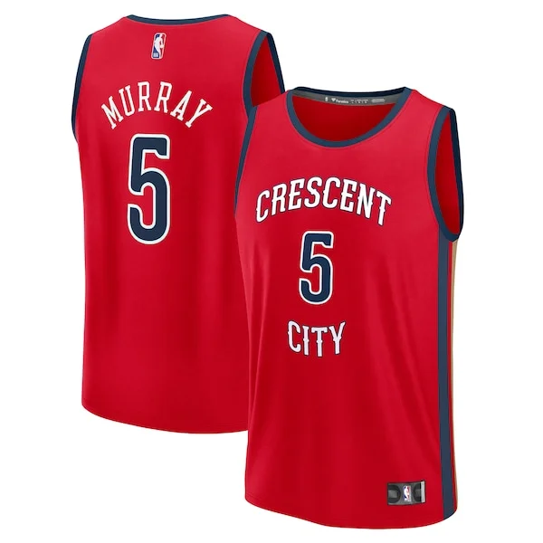 Classico Gorgeous Magnifico Dejounte Murray New Orleans Pelicans Youth Fast Break Replica Player Jersey Statement Edition Red