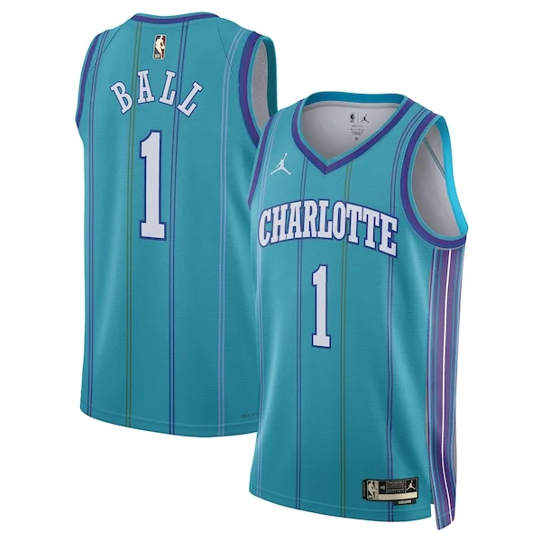 Trendy Accattivante LaMelo Ball Charlotte Hornets Jordan Brand Unisex 2023/24 Swingman Replica Jersey Classic Edition Teal