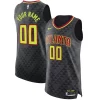 Trendy Atlanta Hawks Nike Authentic Custom Jersey Black Icon Edition